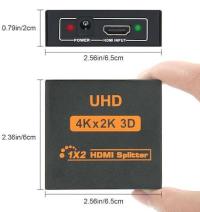 NIVATECH NTC-5002 2 PORT HDMI ÇOKLAYICI COKLAYICI